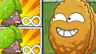 Penguatan Tak Terbatas PvZ 2 - Semua tanaman berada pada level penuh melawan 100 zombie berkepala ke