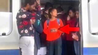 男人：骗你的 我不想坐地铁