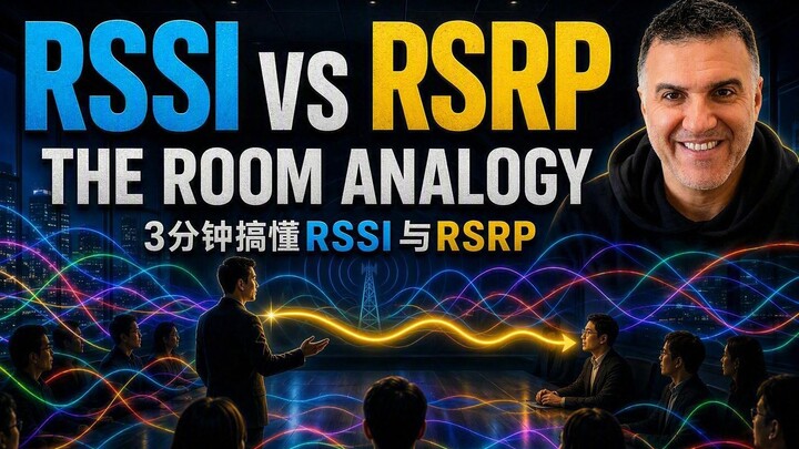 RSSI与RSRP的区别（房间类比）| RSSI vs RSRP Explained Using the Room Analogy