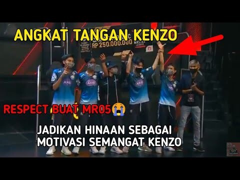 Moments Evos Mr05 ANGKAT TANGAN Evos Kenzo AGAR MERAYAKAN KEJUARAAN BERSAMA SAMA RESPECT!!