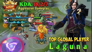 Gusion Top Global Player | Aggressive Gameplay By L a g u n a | Mobile Legends Bang Bang