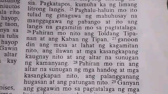 Pang Araw Araw na Talata      Exodus 30:22-33