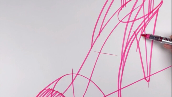 Just draw something that boys like to see with a few strokes.