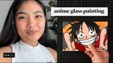 ANIME GLASS PAINTING TUTORIAL (easy)