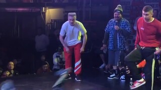 When you meet your opponent in a street dance competition