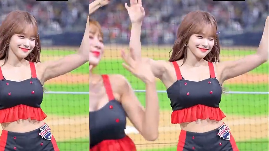 Naked Eyes 3D】Korean Cheerleading Sister Lee Da-hye-SNEAKERS (ITZY)  Straight Shot - Bilibili