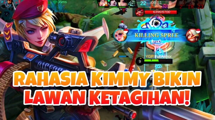 RAHASIA KIMMY BIKIN LAWAN KETAGIHAN DI-KILL TERUS! - Mobile Legends