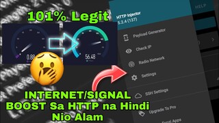 Signal and Internet Boost sa HTTP Injector? Hanep Talaga sa Stable