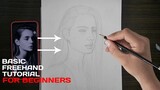 Freehand Tutorial | How To Draw Reference From Phone | Tagalog