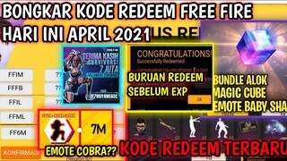 BONGKAR‼KODE REDEEM FREE FIRE TERBARU HARI INI APRIL 2021