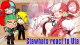 ðŸ‘’ Stawhats react to Uta -- Gacha Club -- One Piece -- Monkey D Galinha ðŸ‘’
