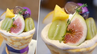 【秋の果実クレープ】ROCCA & FRIENDS CREPERIE フルーツミックスｌAutumn Fruits CrepeｌJapanese Street Foodｌイチジク・シャインマスカット