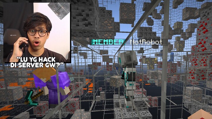 Gua TELEPON HACKER dan X-RAYER yang Main di Server Minecraft GUA! (Marah-Marah)