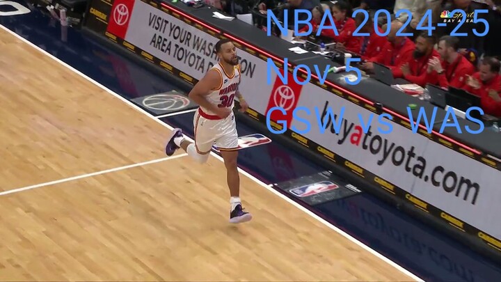 Golden state warriors VS Washington wizards | NOV 5 2024 | NBA 2024-25