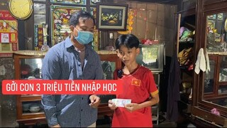 Trao tiền học bổng MTQ gởi cháu Phú Mẹ mất Cha bỏ đi biền biệt sống với ông bà ngoại