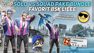 SOLO VS SQUAD PAKE BUNDLE FAVORITNYA BSK LIEEE?! AUTO LINCAH + JAGO HEADSHOT 😱 - FREE FIRE INDONESIA