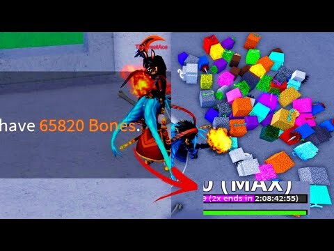 Spending 65,120 Bones (100+ Fruits?!) Random Surprises in Blox Fruits