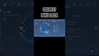 Cici Best Build 2024 #shorts #mlbb