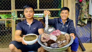 Pịa Bò Non. Gan, Lòng, Sách Bò Chấm Pịa. Món Đặc Biệt Nhân Lòng. Nhịp Sống Tây Bắc | Trai Rừng TV