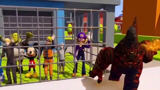 In order to fight monsters, the dark little Ultramen and the light Ultraman gathered together