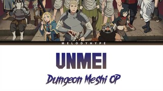 Delicious in Dungeon Opening 2 Full - Unmei by sumika(Lyrics)