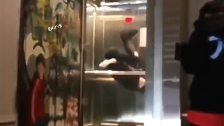 Doing a backflip in a rising elevator—surely I'm not the only one who's ever fantasized about it.