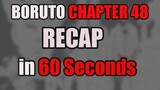 Boruto Chapter 48 Recap in 60 Seconds! Isshiki Vs. Konoha
