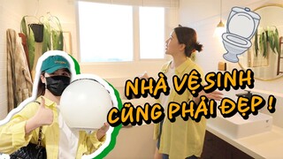 #Vlogmas2021 : DECOR TRANG TRÍ LẠI NHÀ TẮM #04