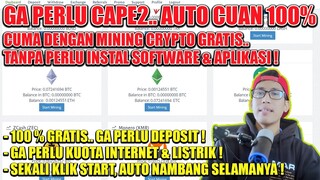 CARA MENGHASILKAN UANG DARI INTERNET DGN MINING CRYPTO PAKE CLOUD MINING CRYPTO GRATIS DI MINE TEAM