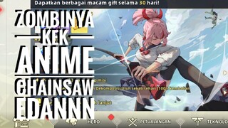 ZOMBINYA KEPALANYA KEK ANIME CHAINSAW NJIRR..