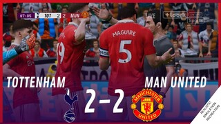 TOTTENHAM vs. MANCHESTER UNITED [2-2] • MATCH HIGHLIGHTS | VideoGame Simulation & Recreation