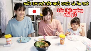 Em Gái Nhật Lần Đầu Ăn Thử Bún Thịt Nướng Chả Giò | Vợ Nhật Khen Ngon Nức Nở | Ẩm Thực Việt Nam