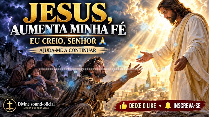JESUS, AUMENTA MINHA FÉ 🙏 | Quando a Dúvida Tentar Vencer | Louvor Gospel 2026
