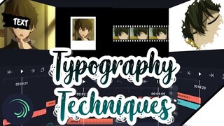 [Tutorial Alight Motion] Make A Trending Typography Techniques