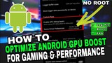 🔧 How to Optimize/Boost Android GPU For Gaming & Performance ⚙️ Speed Up Android | NO ROOT | 2021