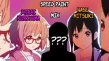 [SPEEDPAINT]Mirai kuriyama x nase Mitsuki (anime kyoukaikanata)