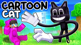 Attacked by CARTOON CAT in Minecraft!😱