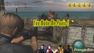 RE4 The Mercenaries - Leon Run ( WATER WORLD ) EZ 5 STAR! #04 !