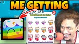 Me, Getting The Huge Cupcake In Pet Simulator X Free Gift Updates - Roblox