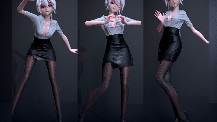 ถุงน่อง + เลขา ❥(^_-) ฤดูร้อนที่บริสุทธิ์และมีชีวิตชีวา [MMD·Cloth Solution]