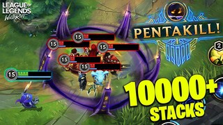 10000 STACKS VEIGAR is SO OP!! - Veigar Best Build, Veigar PENTAKILL - Wild Rift Best Highlights