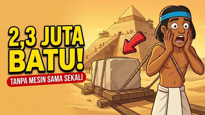 Bagaimana Piramida Giza Dibangun? 2,3 Juta Batu Tanpa Mesin (Bukan Budak!)