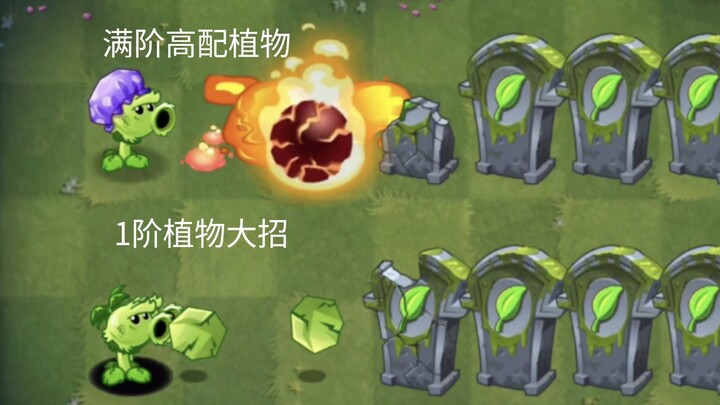 满阶高配植物VS1阶植物大招