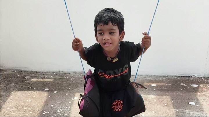 Indian Smart boy playing