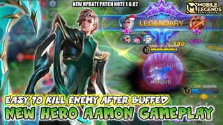 New Hero Aamon Gameplay , New Rework Skill - Mobile Legends Bang Bang