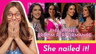 Reaction: Miss Philippines' Celeste Cortesi Prelim Performance (Audience View)