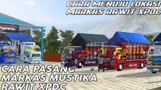 CARA MENUJU LOKASI MARKAS MUSTIKA RAWIT XPDC+CARA PASANG MARKAS BUSSID || TERBARU 2021