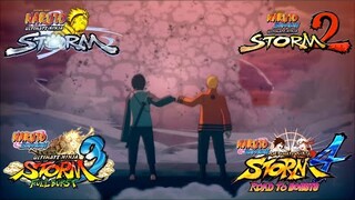 4K Quality | All Naruto Ultimate Ninja Storm 1-4 Openings | Naruto X Boruto