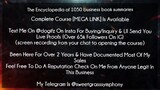 The Encyclopedia of 1050 business book summaries Course download