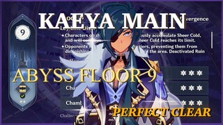 Kaeya C6 Main DPS Abyss Floor 9 Perfect Clear (Physical Build) | Genshin Impact